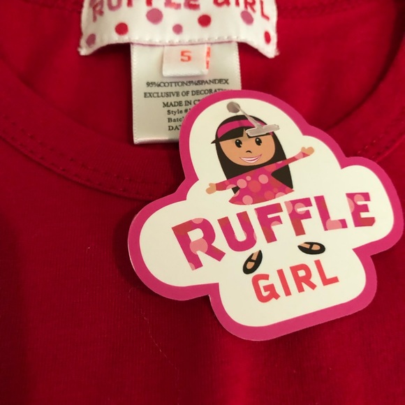 New! Ruffle Girl Size 5 - Picture 2 of 3
